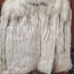 Saga Furs Cream Teddy Jacket